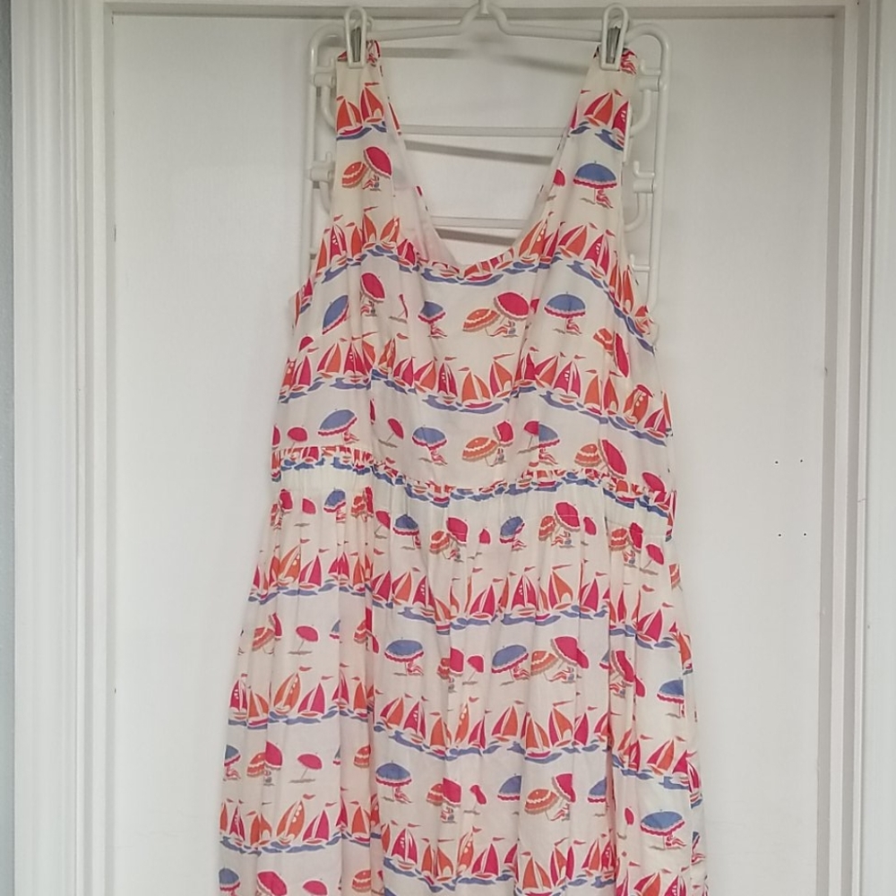 Boden Beach Umbrella Sailboat Dress